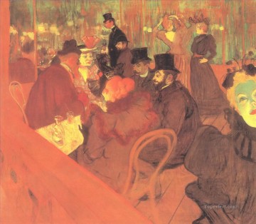 プロムノワール ムーラン・ルージュ 1895 トゥールーズ ロートレック アンリ・ド Oil Paintings